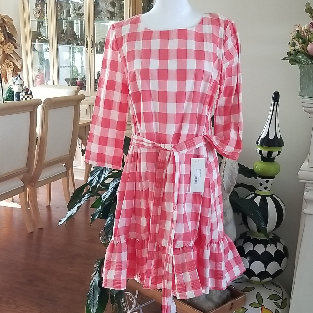Pink Checkered Dress